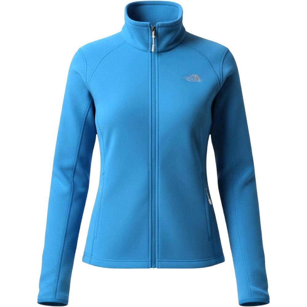 The North Face Womens TKA 100 Glacier Full Zip Fleece Jacket Blue Large